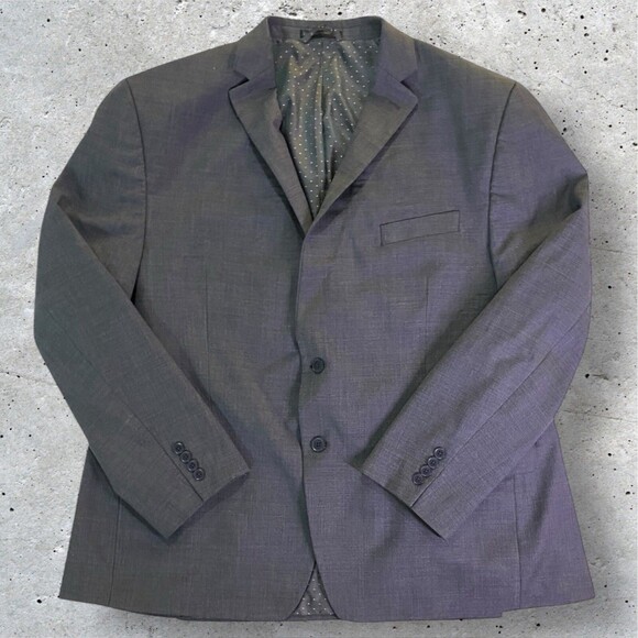 Michael Strahan Collection Mens Blazer Grey 50R Sports Coat Suit Jacket - Picture 1 of 9